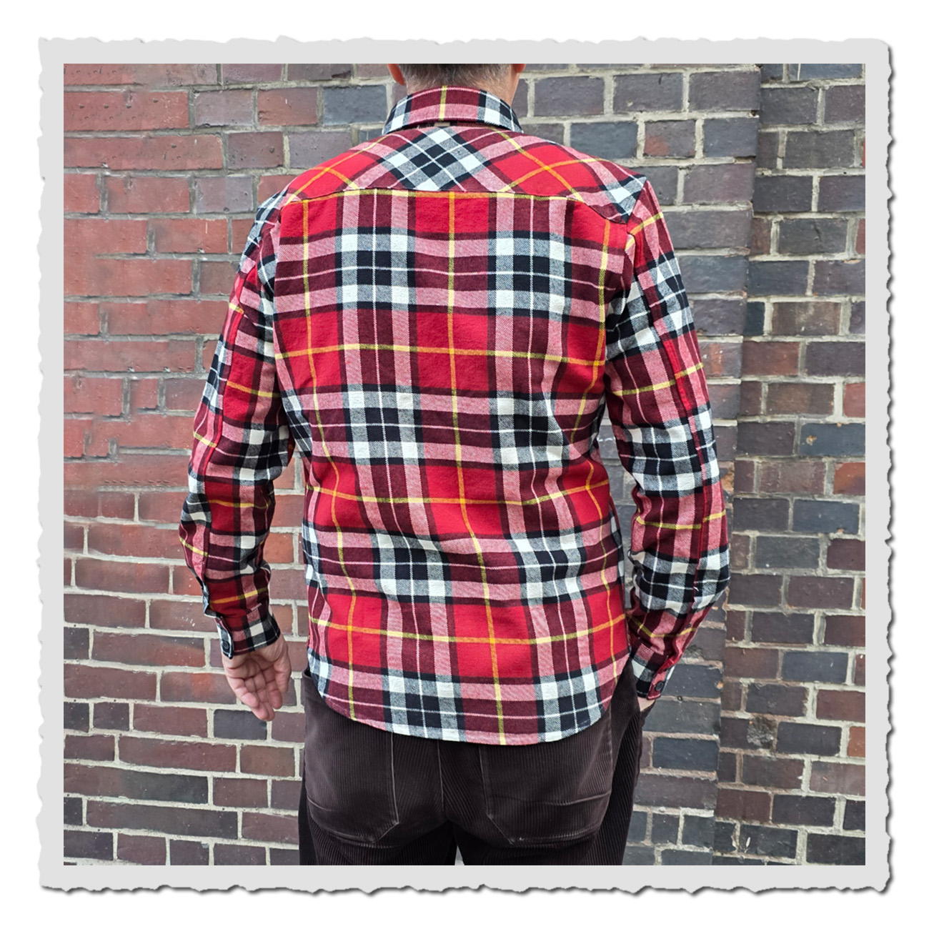 The Rokker Comapany - Portland Shirt Red Black White Check Rokker Portland Flanell Shirt – robustes Freizeithemd für Männer